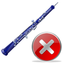 oboe,close,instrument,no,cancel,stop icon