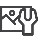 image, optimization, seo, setting svg vector icon