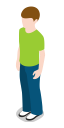 boy, child, human, kid, male, people, person, standing, user svg vector icon