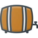 barrel, beer, drink svg vector icon