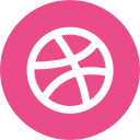 circle, dribbble, portfolio, round svg vector icon