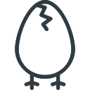 break, broken, chicken, egg, leg svg vector icon