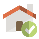 home,checkmark icon