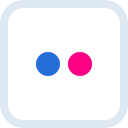 flickr, media, photo, photography, share, social, yumminky svg vector icon