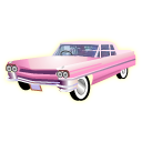 pink,cadillac icon