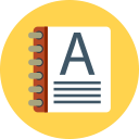 book, note svg vector icon