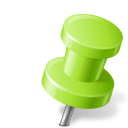 base, chartreuse, map, marker, pin, push, right icon