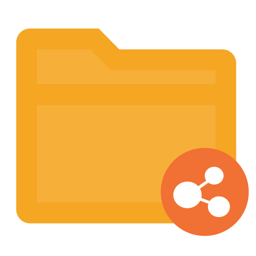 Folder Shared svg vector icon