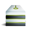 eteint, server, vert icon
