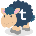sheep, social network, tumblr svg vector icon