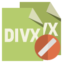 file,format,divx,cancel icon