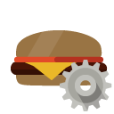 hamburguer,gear icon