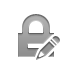 lock,pencil icon