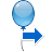 arrow, balloon, event, festive, holiday, next, party, right icon