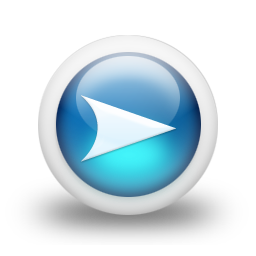glossy,blue,orb icon