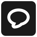 chatapp, logo, media, social svg vector icon