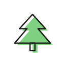 christmas, christmastime, bie, holidays, present, snowflake, tree svg vector icon