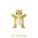 ground, kanto, pokemon, sandshrew svg vector icon