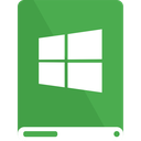 drive, green, white, windows icon