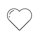 heart, instagram, like, notification svg vector icon