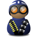 night,vision,blue,helmet icon