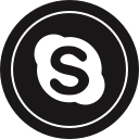 logo, media, skype, social svg vector icon