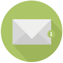 design, mail, new, notification, one svg vector icon