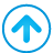 basic, blue, navigation, up icon