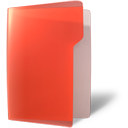 folder,red,open icon