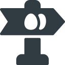 easter, egg, hunt, mark, sign svg vector icon