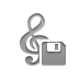 notation,composer,diskette icon