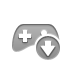 game,control,down icon
