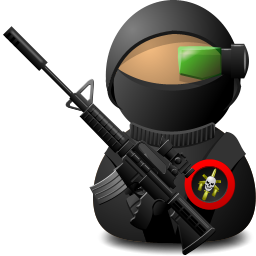 sniper,soldier,with,weapon icon