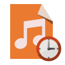 file,type,audio,clock icon