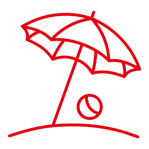Sunshade svg vector icon