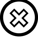 close, erase, remove svg vector icon