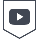 logo, media, social, tube, you svg vector icon