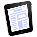 ipad, text icon