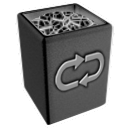 recycle,bin,full,invert icon