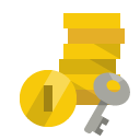 coin,key icon