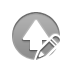 arrow,up,pencil icon