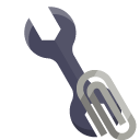 technical,wrench,attachment icon