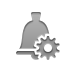 bell,gear icon