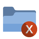folder,cross icon