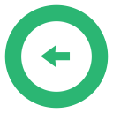 arrow, green, left, leftarrow svg vector icon