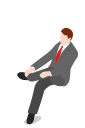avatar, businessman, clothing, fashion, male, man, people, person, sitting, user svg vector icon