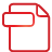basic, document, file, red icon