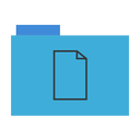 blue, document, folder, my documents, page icon
