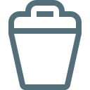 bin, dustbin, garbage, rubbish, trash, trashcan, waste svg vector icon