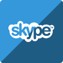 gloss, media, skype, social, square svg vector icon